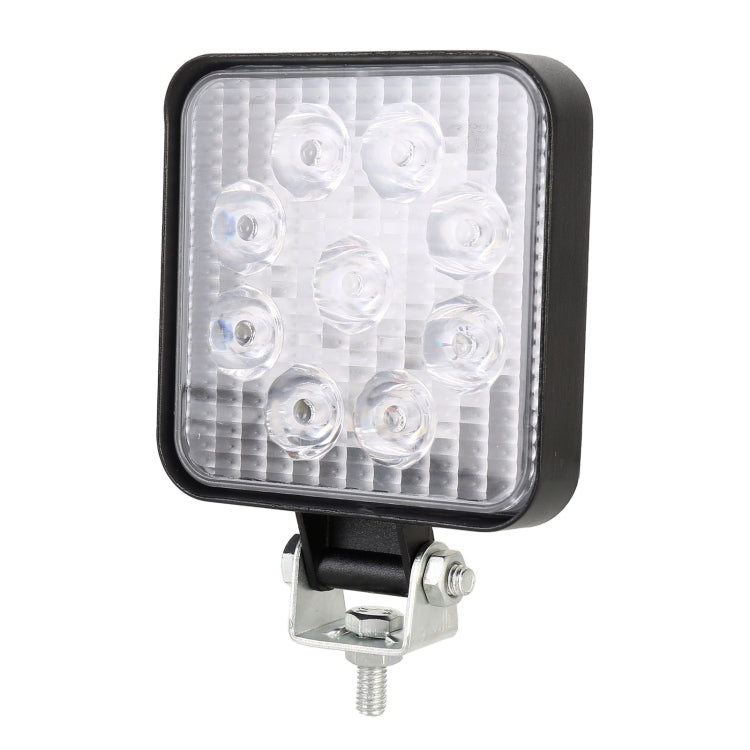DC 10-30V 27W 2500LM 6000K Waterproof Vehicle Car Boat Marine External Work Lights Emergency Lights 60 Degrees Adjustable Flood Light LED Car Bulbs with 9 Intense Wafer LED Lights, Flood Light+27W - HoMEdemic™ 