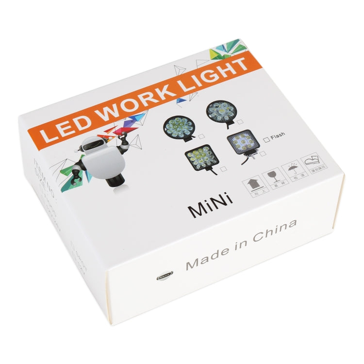 DC 10-30V 27W 2500LM 6000K Waterproof Vehicle Car Boat Marine External Work Lights Emergency Lights 60 Degrees Adjustable Flood Light LED Car Bulbs with 9 Intense Wafer LED Lights, Flood Light+27W - HoMEdemic™ 