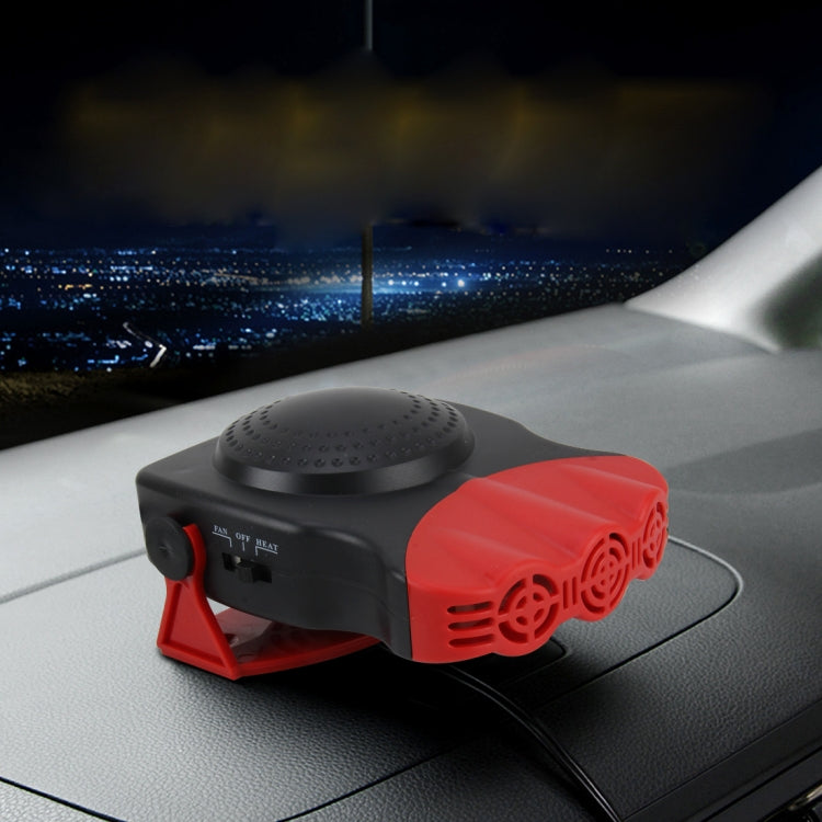 DC 12V 150W Cold and Warm Dual Use Three Outlet Car Auto Electronic Heater Fan Windshield Defroster Demister, 150W Black, 150W Red - HoMEdemic™ 
