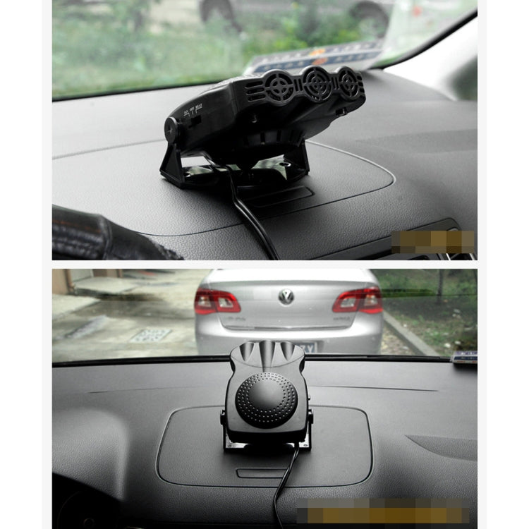 DC 12V 150W Cold and Warm Dual Use Three Outlet Car Auto Electronic Heater Fan Windshield Defroster Demister, 150W Black - HoMEdemic™ 