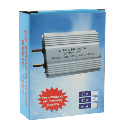 DC 24V to 12V Car Power Step-down Transformer, Rated Output Current: 45A, Rated Output Current: 45A - HoMEdemic™ 