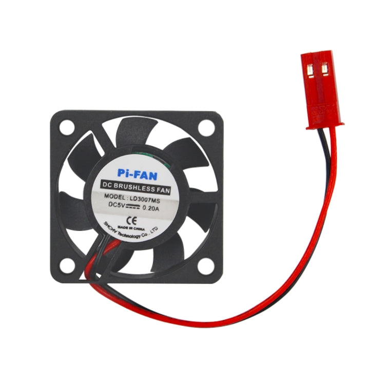 DC 5V 0.2A Mini Computer Case Cooler Cooling Fan with Screws Parts for Raspberry Pi 3B / 2B / B+, Size: 30x30x8mm - HoMEdemic™ 