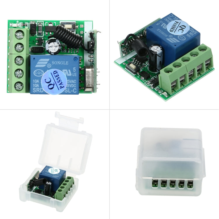 DC12V 1CH RF Remote Control Switch / 10A Relay / 433MHZ Switch Receiver - HoMEdemic™ 