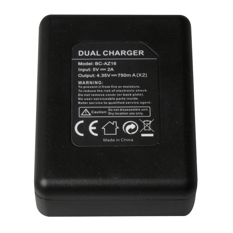BC-AZ16 Digital Camera USB Dual Batteries Charger for Xiaomi Xiaoyi II 4K - HoMEdemic™ 