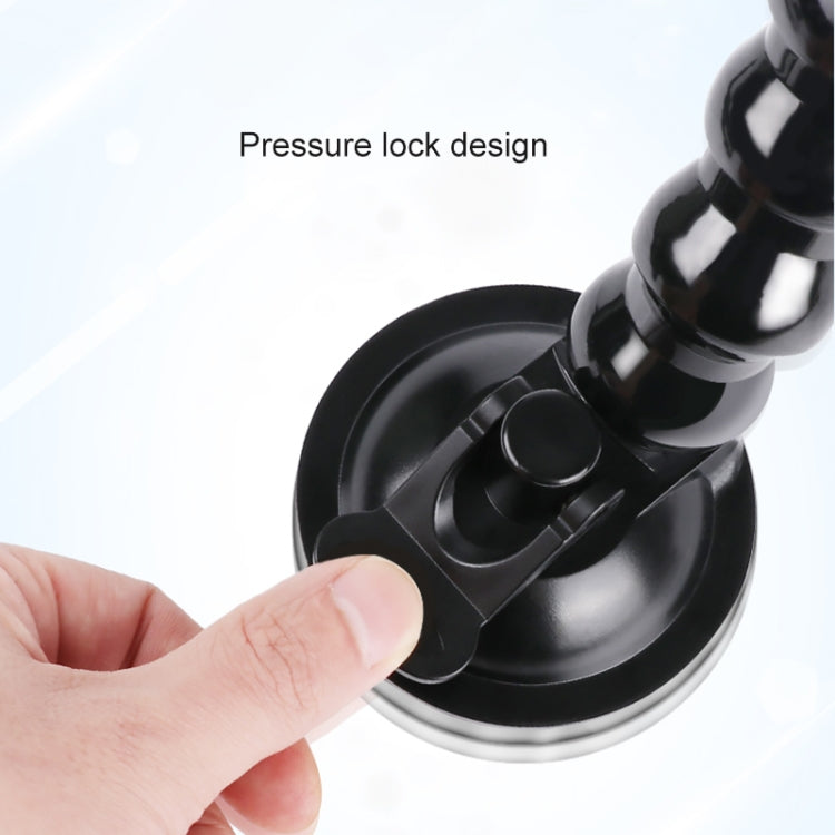 Extended Suction Cup Jaws Flex Clamp Mount with Cold Shoe Phone Clamp (Black) - HoMEdemic™ 