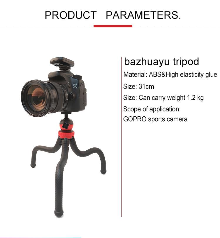 Mini Octopus Flexible Tripod Holder with Phone Clamp for iPhone, Galaxy, Huawei, GoPro, Insta360, DJI and Other Action Cameras - HoMEdemic™ 
