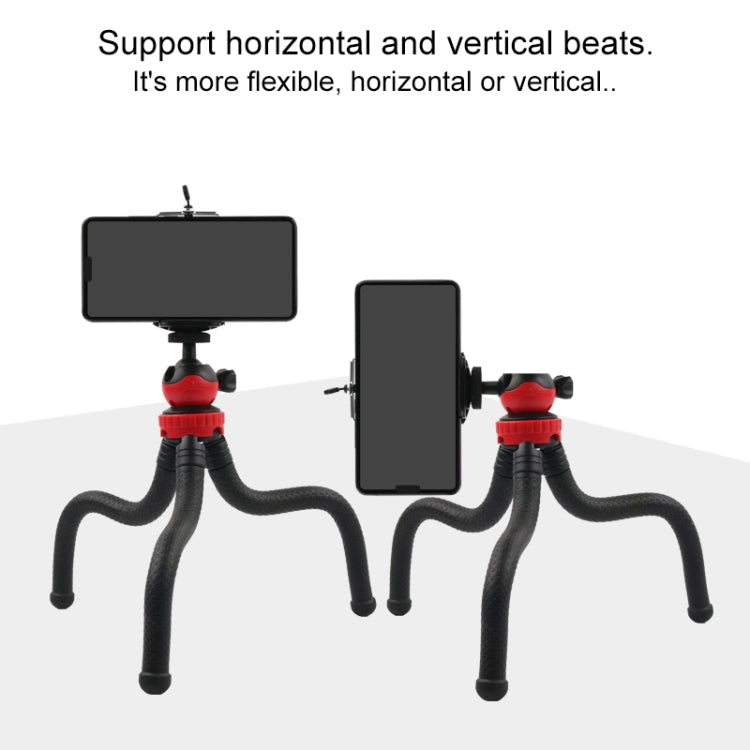 Mini Octopus Flexible Tripod Holder with Phone Clamp for iPhone, Galaxy, Huawei, GoPro, Insta360, DJI and Other Action Cameras - HoMEdemic™ 