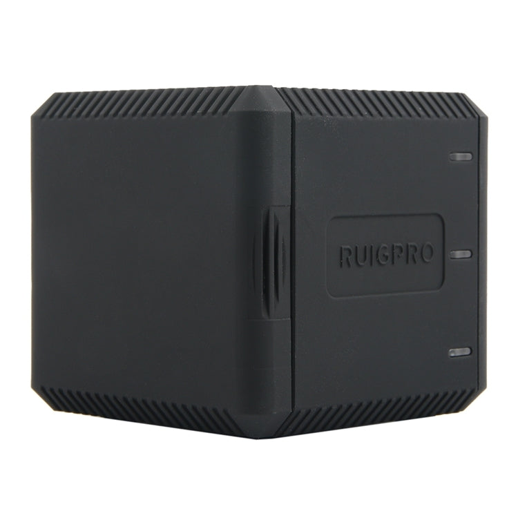 RUIGPRO USB Triple Batteries Housing Charger Box with USB Cable & LED Indicator Light for GoPro HERO6 /5(Black) - HoMEdemic™ 