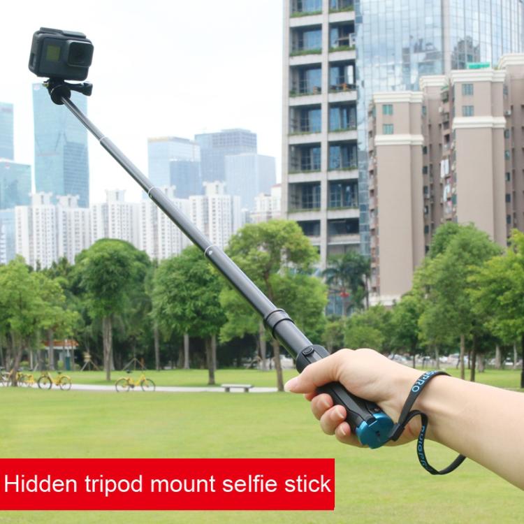 Portable Foldable Tripod Holder Selfie Monopod Stick for GoPro, Insta360, DJI and Other Action Cameras, Length: 23.5-81cm - HoMEdemic™ 