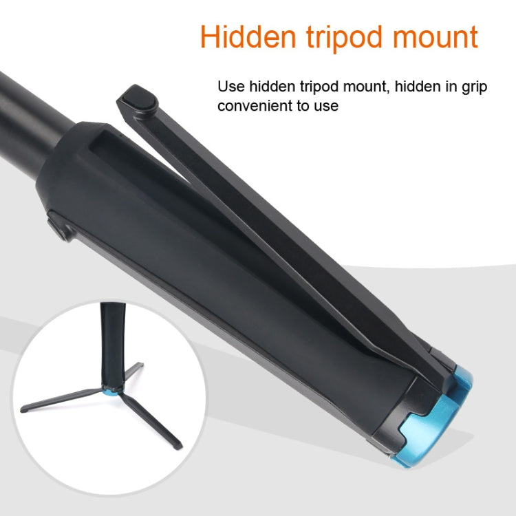 Portable Foldable Tripod Holder Selfie Monopod Stick for GoPro, Insta360, DJI and Other Action Cameras, Length: 23.5-81cm - HoMEdemic™ 