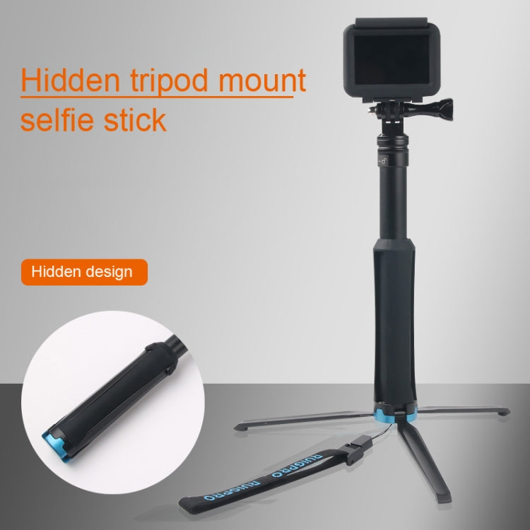 Portable Foldable Tripod Holder Selfie Monopod Stick for GoPro, Insta360, DJI and Other Action Cameras, Length: 23.5-81cm - HoMEdemic™ 