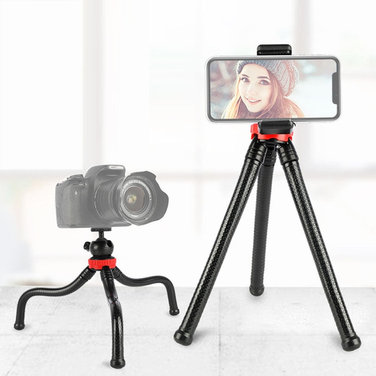 MZ305 Mini Octopus Flexible Tripod Holder with Ball Head for SLR Cameras, GoPro HERO10 Black / HERO9 Black / HERO8 Black /7 /6 /5 /5 Session /4 Session /4 /3+ /3 /2 /1, DJI Osmo Action, Xiaoyi and Other Action Cameras, Cellphone, Size:30cmx5cm - HoMEdemic™ 