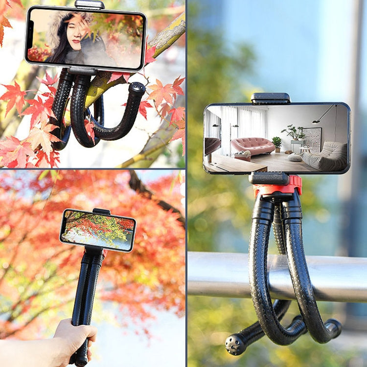 MZ305 Mini Octopus Flexible Tripod Holder with Ball Head for SLR Cameras, GoPro HERO10 Black / HERO9 Black / HERO8 Black /7 /6 /5 /5 Session /4 Session /4 /3+ /3 /2 /1, DJI Osmo Action, Xiaoyi and Other Action Cameras, Cellphone, Size:30cmx5cm - HoMEdemic™ 