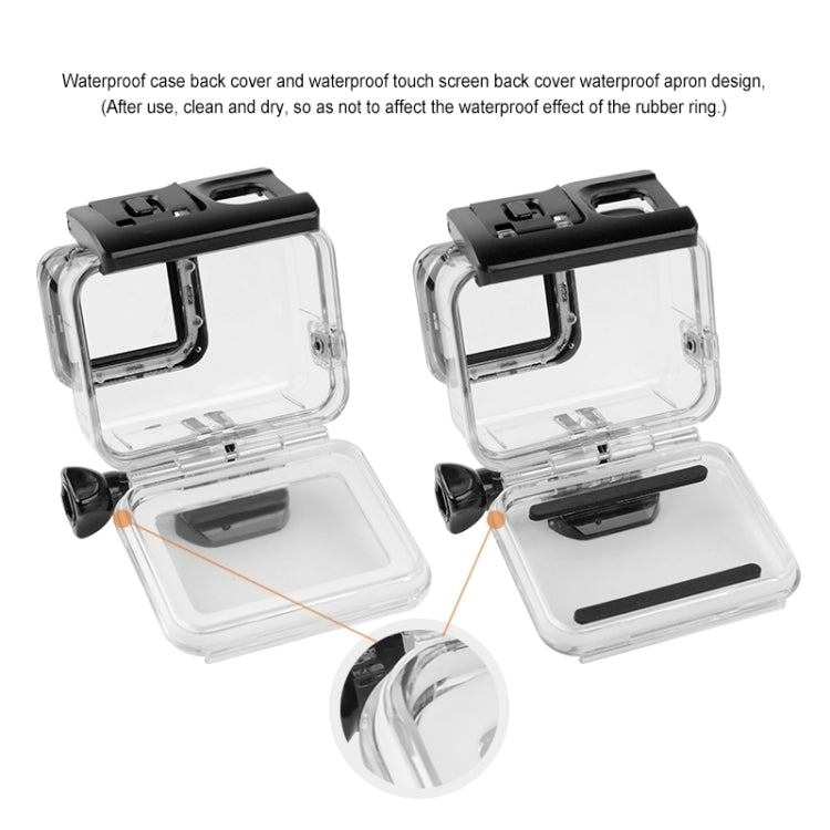 GP452 Waterproof Case + Touch Back Cover for GoPro HERO7 White / Silver - HoMEdemic™ 