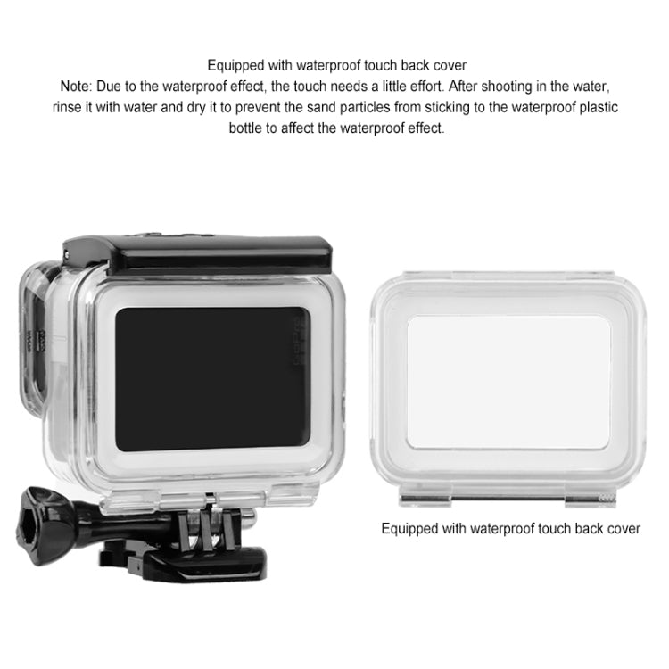 GP452 Waterproof Case + Touch Back Cover for GoPro HERO7 White / Silver - HoMEdemic™ 