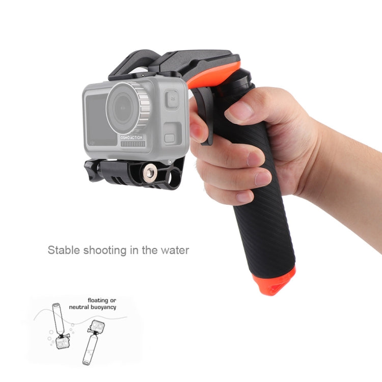 Shutter Trigger + Floating Hand Grip Diving Buoyancy Stick with Adjustable Anti-lost Strap & Screw & Wrench for DJI Osmo Action - HoMEdemic™ 