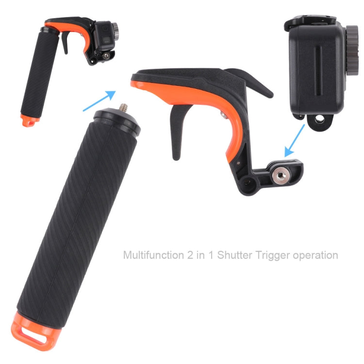 Shutter Trigger + Floating Hand Grip Diving Buoyancy Stick with Adjustable Anti-lost Strap & Screw & Wrench for DJI Osmo Action - HoMEdemic™ 