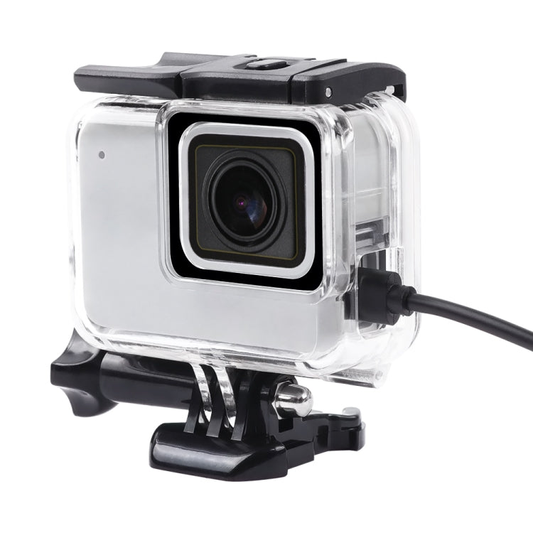 For GoPro HERO7 White /Silver Skeleton Housing Side Hollow Protective Case with Buckle Basic Mount & Screw(Transparent) - HoMEdemic™ 