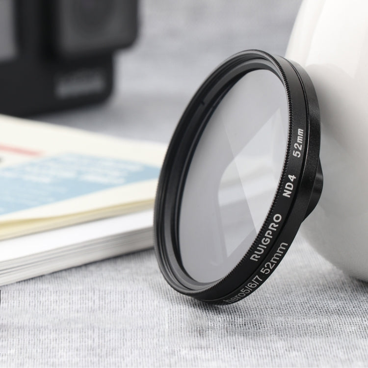 RUIGPRO for GoPro HERO 7/6 /5 Professional 52mm ND4 Lens Filter with Filter Adapter Ring & Lens Cap - HoMEdemic™ 
