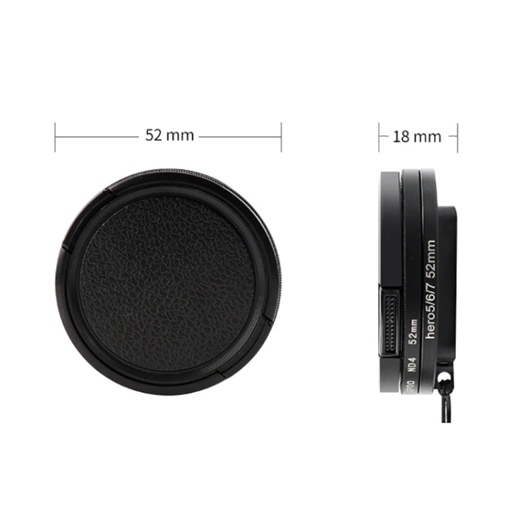 RUIGPRO for GoPro HERO 7/6 /5 Professional 52mm ND4 Lens Filter with Filter Adapter Ring & Lens Cap - HoMEdemic™ 