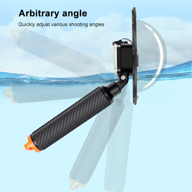 RUIGPRO Floating Hand Grip Dome Port Underwater Diving Camera Lens Transparent Cover for DJI Osmo Action - HoMEdemic™ 