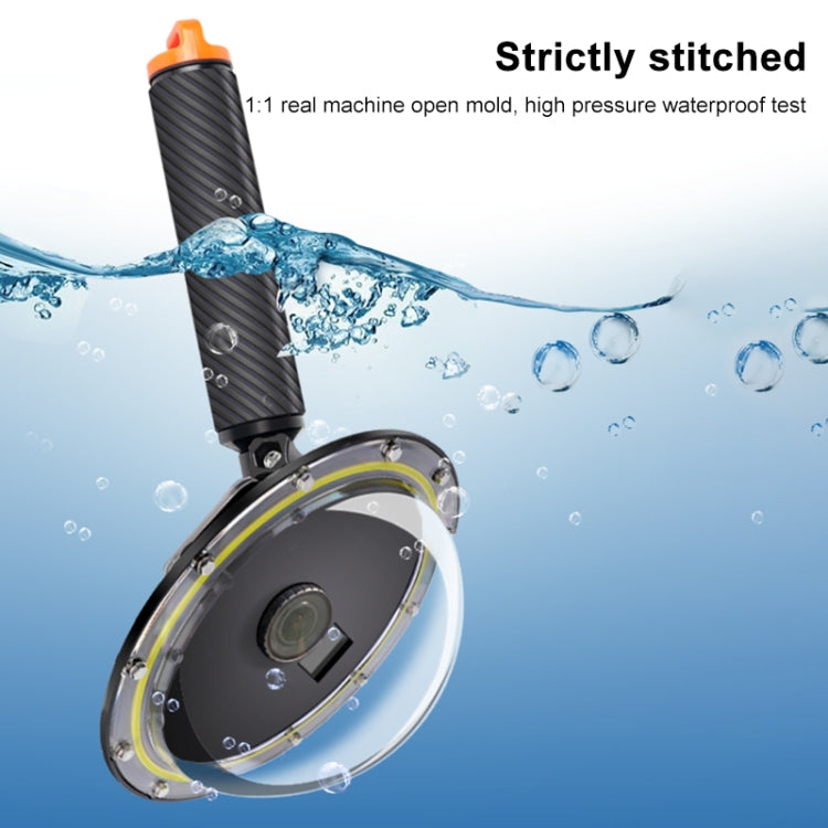 RUIGPRO Floating Hand Grip Dome Port Underwater Diving Camera Lens Transparent Cover for DJI Osmo Action - HoMEdemic™ 