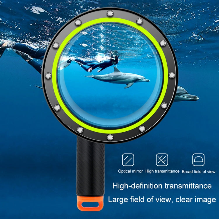 RUIGPRO Floating Hand Grip Dome Port Underwater Diving Camera Lens Transparent Cover for DJI Osmo Action - HoMEdemic™ 