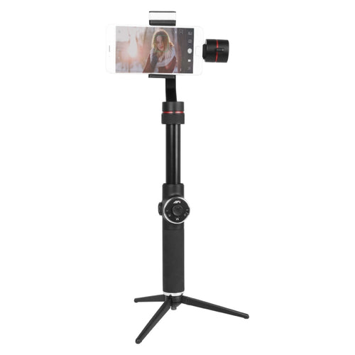 AFI V5 Smooth 3-Axis Handheld Aluminum Brushless Gimbal Stabilizer with Tripod Mount & Fill Light for Smartphones within 6 inch, Support Face Tracking - HoMEdemic™ 