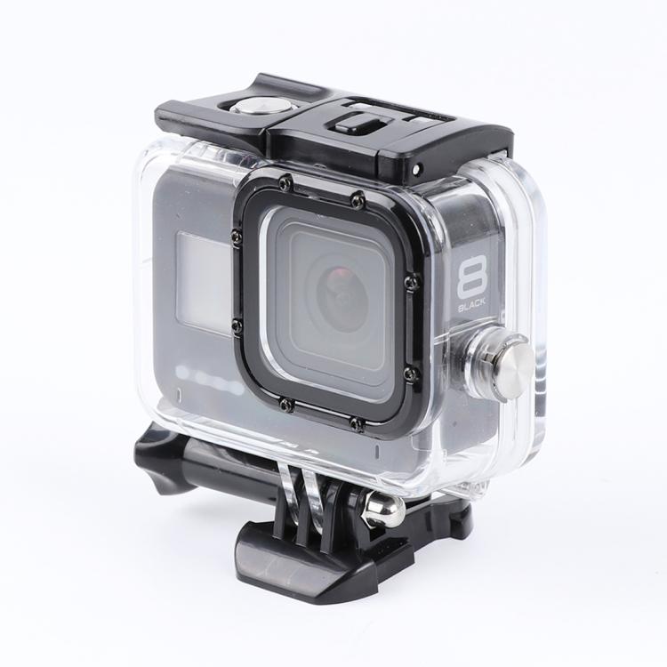 For GoPro HERO8 Black 45m Waterproof Housing Protective Case with Buckle Basic Mount & Screw (Transparent) - HoMEdemic™ 