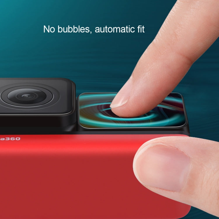 Lens + LCD Display Tempered Glass Film for Insta 360 One R 4K (Transparent) - HoMEdemic™ 