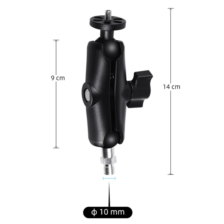 M10 9cm Connecting Rod Fixed Motorcycle Mount Holder with Tripod Adapter & Screw for GoPro, Insta360, DJI and Other Action Cameras(Black) - HoMEdemic™ 