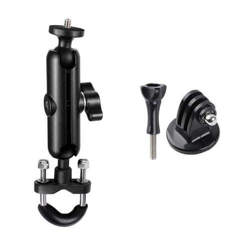 9cm Connecting Rod 20mm Ball Head Motorcycle Handlebar Fixed Mount Holder with Tripod Adapter & Screw for GoPro Hero12 Black / Hero11 /10 /9 /8 /7 /6 /5, Insta360 Ace / Ace Pro, DJI Osmo Action 4 and Other Action Cameras - HoMEdemic™ 