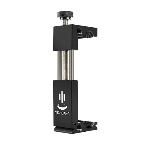 YICHUANG JH-01 Aluminum Alloy Phone Tripod Clip Holder Clamp Adapter for 65-95cm - HoMEdemic™ 