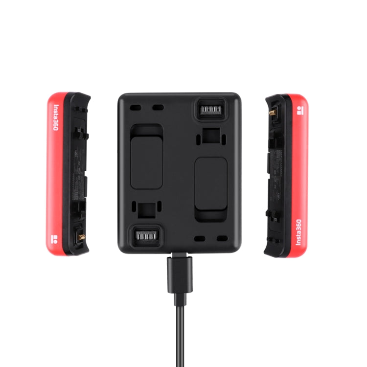 R-R-LF8-CINOR8CA For Insta360 ONE R 4K Panoramic Camera Batteries Charger Fast Charging Dual Charging Interface Charging Base - HoMEdemic™ 