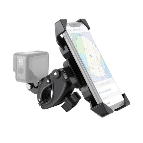 Handlebar Seatpost Pole Mount Bicycle GPS Navigation Handbar Bracket Phone Clamp for GoPro, Suitable for 4.0-6.5 inch Mobile Phones - HoMEdemic™ 