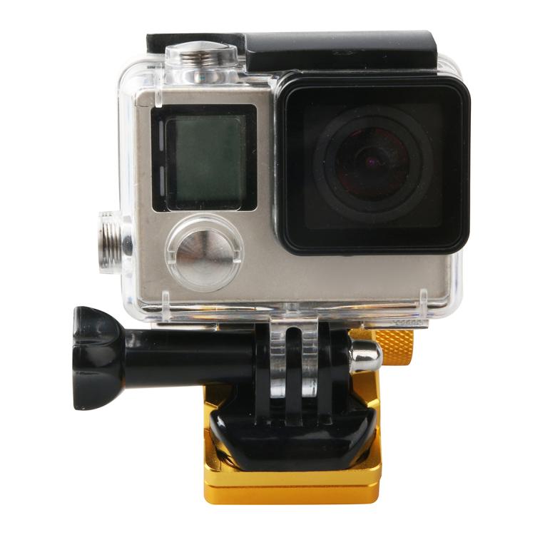 Motorcycle Rearview Mirror CNC Aluminum Alloy Stent Fixed Bracket Holder forGoPro Hero12 Black / Hero11 /10 /9 /8 /7 /6 /5, Insta360 Ace / Ace Pro, DJI Osmo Action 4 and Other Action Cameras(Gold) - HoMEdemic™ 