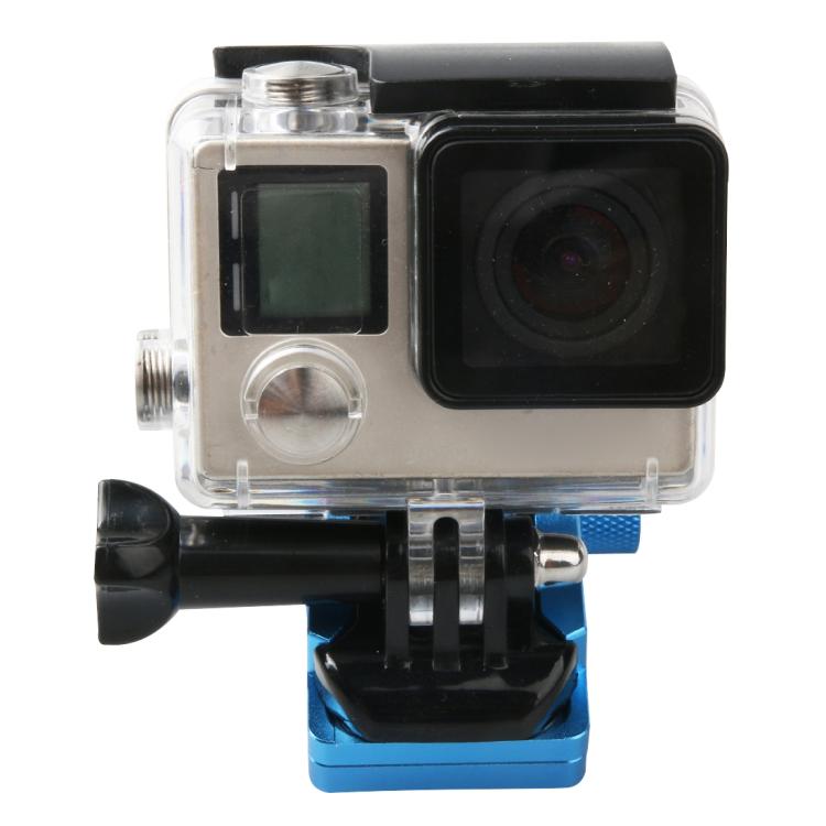 Motorcycle Rearview Mirror CNC Aluminum Alloy Stent Fixed Bracket Holder forGoPro Hero12 Black / Hero11 /10 /9 /8 /7 /6 /5, Insta360 Ace / Ace Pro, DJI Osmo Action 4 and Other Action Cameras(Blue) - HoMEdemic™ 