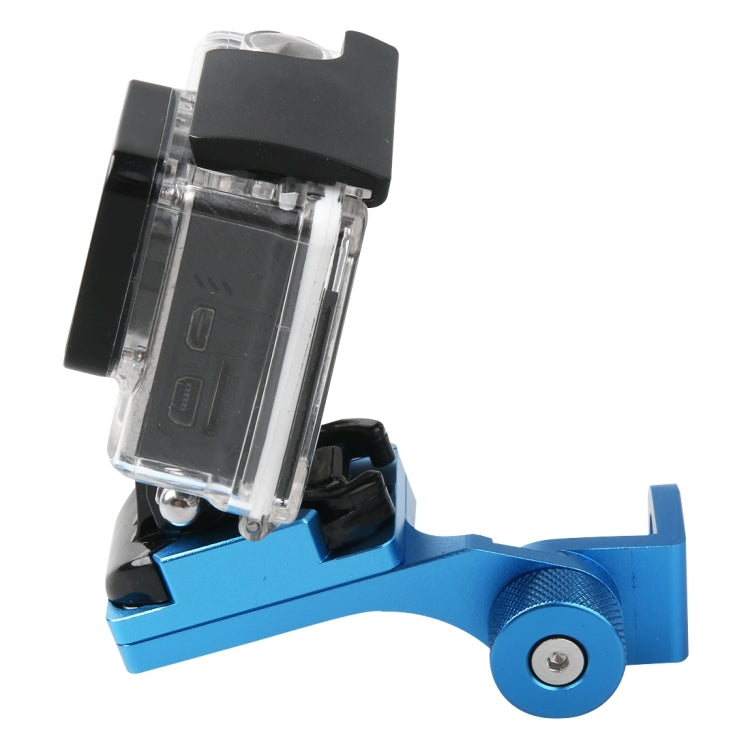 Motorcycle Rearview Mirror CNC Aluminum Alloy Stent Fixed Bracket Holder forGoPro Hero12 Black / Hero11 /10 /9 /8 /7 /6 /5, Insta360 Ace / Ace Pro, DJI Osmo Action 4 and Other Action Cameras(Blue) - HoMEdemic™ 