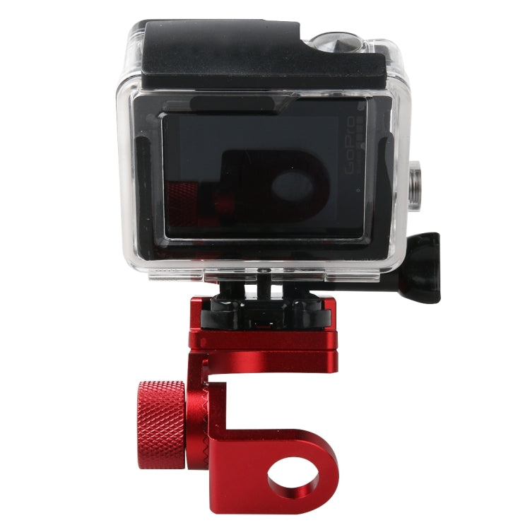 Motorcycle Rearview Mirror CNC Aluminum Alloy Stent Fixed Bracket Holder forGoPro Hero12 Black / Hero11 /10 /9 /8 /7 /6 /5, Insta360 Ace / Ace Pro, DJI Osmo Action 4 and Other Action Cameras(Red) - HoMEdemic™ 