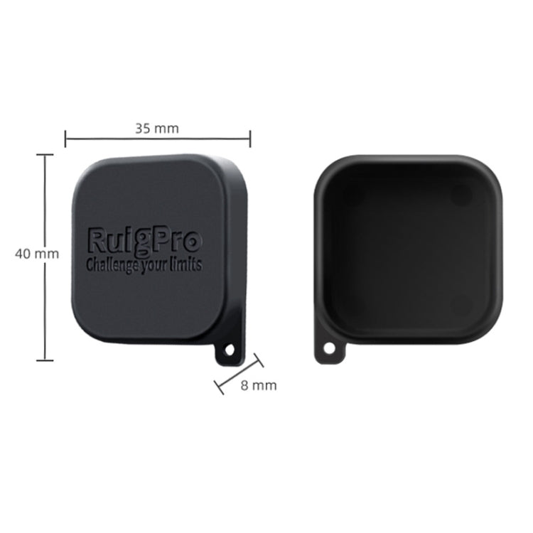 RUIGPRO for GoPro HERO10 Black / HERO9 Black Soft Rubber Scratch-resistant Camera Lens Protective Cap Cover (Black) - HoMEdemic™ 