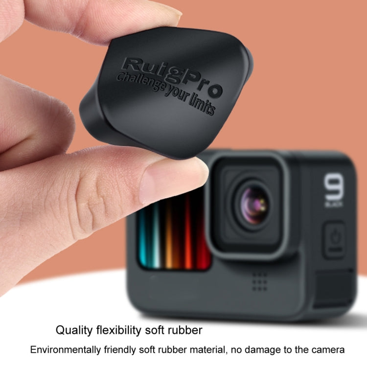 RUIGPRO for GoPro HERO10 Black / HERO9 Black Soft Rubber Scratch-resistant Camera Lens Protective Cap Cover (Black) - HoMEdemic™ 