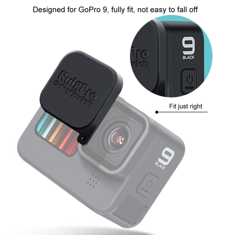 RUIGPRO for GoPro HERO10 Black / HERO9 Black Soft Rubber Scratch-resistant Camera Lens Protective Cap Cover (Black) - HoMEdemic™ 