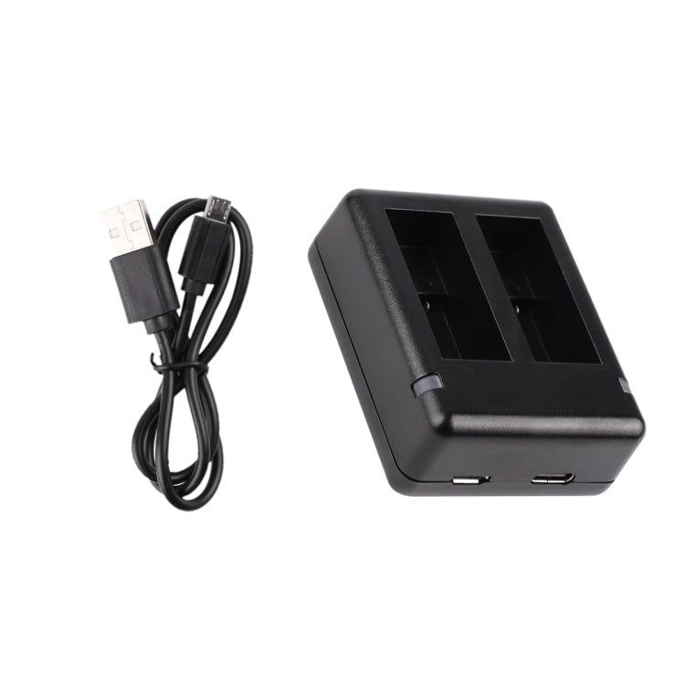 USB Dual Batteries Charger with Cable & Indicator Light for GoPro HERO9 Black / HERO10 Black(Black) - HoMEdemic™ 