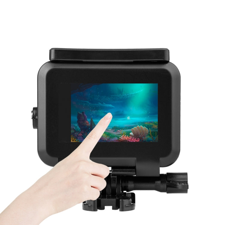 50m Waterproof Housing Protective Case with Buckle Basic Mount & Screw for GoPro HERO10 Black / HERO9 Black (Black) - HoMEdemic™ 