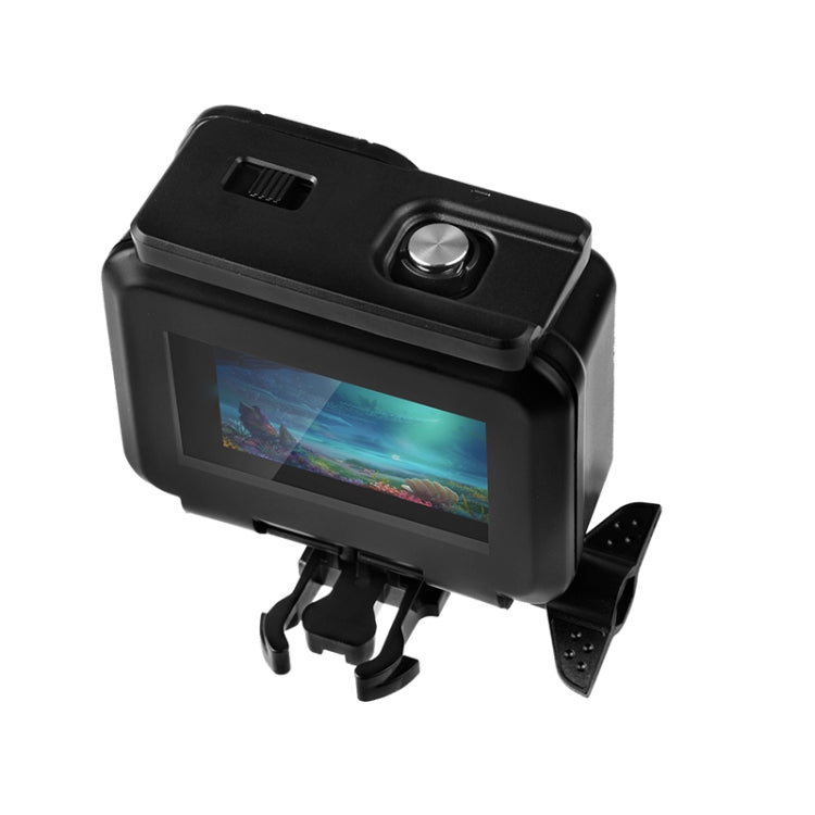 50m Waterproof Housing Protective Case with Buckle Basic Mount & Screw for GoPro HERO10 Black / HERO9 Black (Black) - HoMEdemic™ 