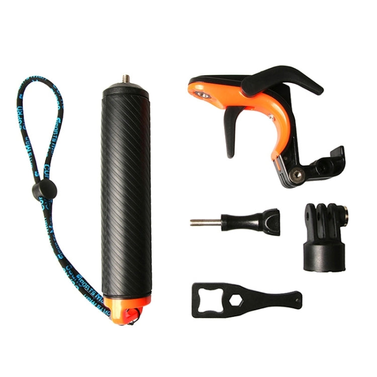 Shutter Trigger + Floating Hand Grip Diving Buoyancy Stick with Adjustable Anti-lost Strap & Screw & Wrench for GoPro HERO7 /6 Black /5 Black - HoMEdemic™ 