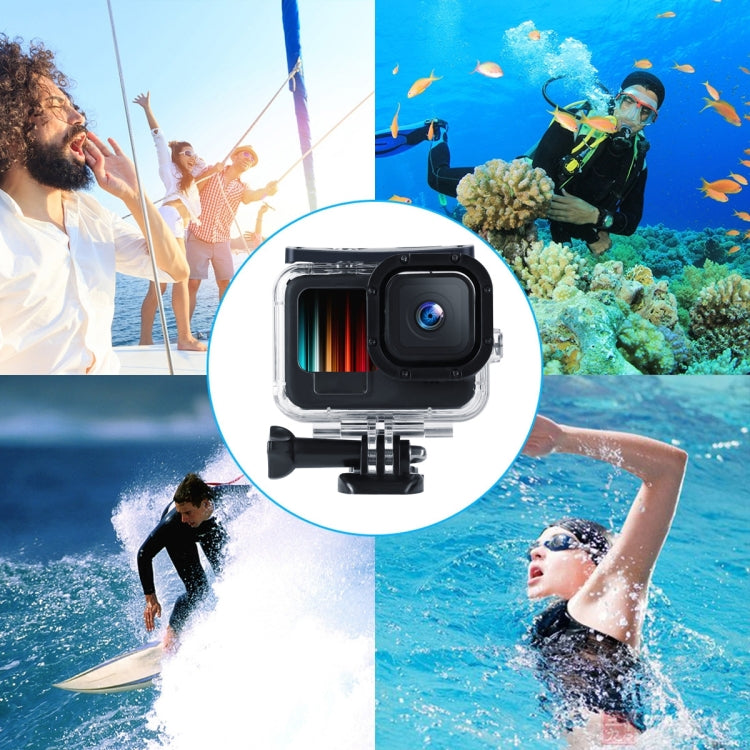 45m Waterproof Housing Protective Case with Buckle Basic Mount & Screw For GoPro HERO10 Black / HERO9 Black - HoMEdemic™ 