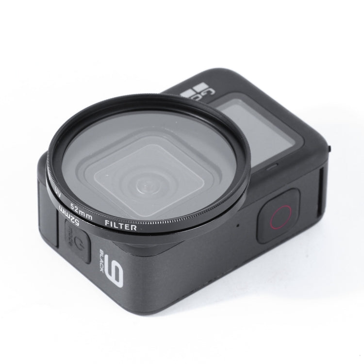 RUIGPRO for GoPro HERO10 Black / HERO9 Black Professional 52mm UV Lens Filter with Filter Adapter Ring & Lens Cap - HoMEdemic™ 