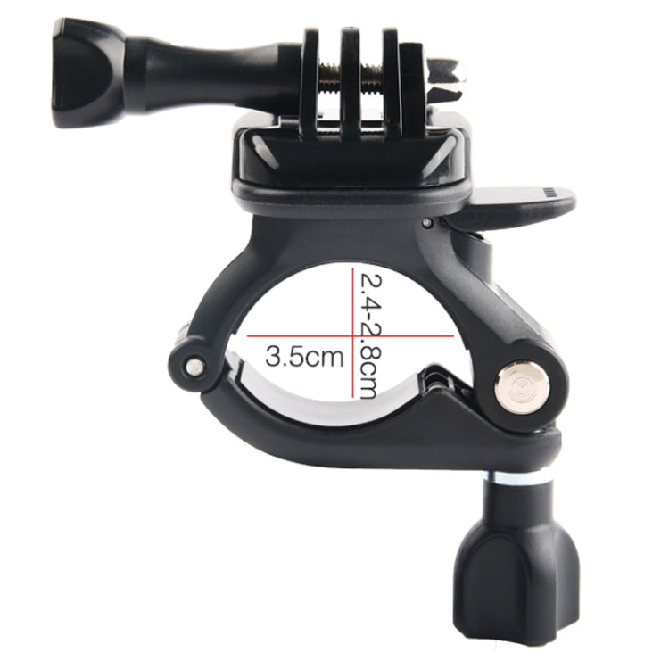 GP435 Small Size Bicycle Motorcycle Handlebar Fixing Mount for GoPro, Insta360, DJI and Other Action Cameras(Black) - HoMEdemic™ 