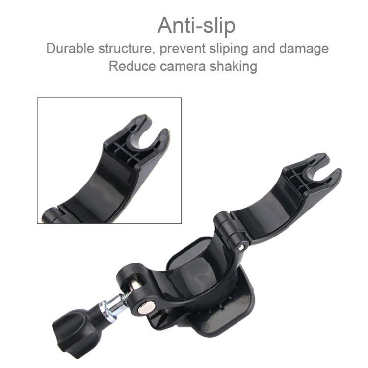 GP435 Small Size Bicycle Motorcycle Handlebar Fixing Mount for GoPro, Insta360, DJI and Other Action Cameras(Black) - HoMEdemic™ 